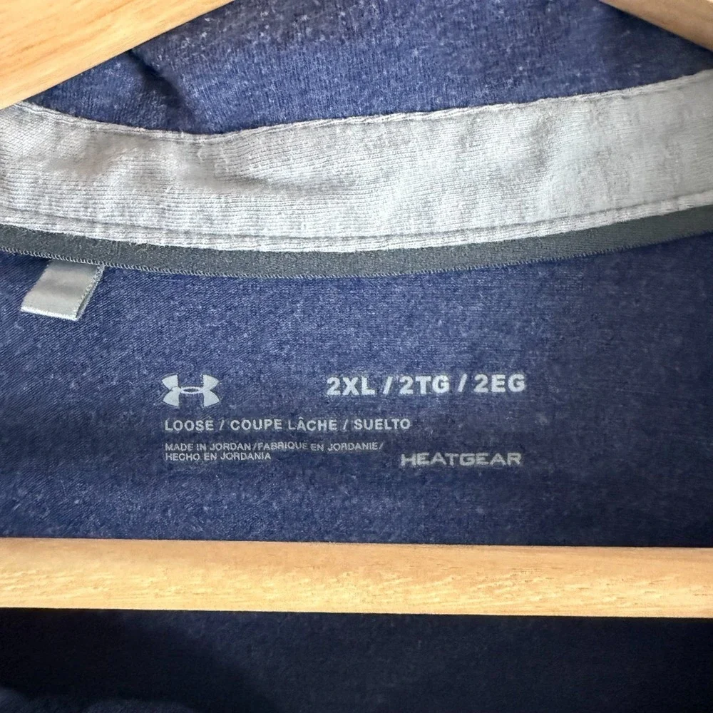 Notre Dame Fighting Irish Mens 2XL Under Armour HeatGear Long Sleeve Polo Shirt - Picture 3 of 6